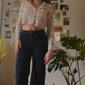 🦢Vintage Plaid Button Up🦢